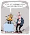 Cartoon: Das ist MAGIE! (small) by Karsten Schley tagged katzen,magie,zauberer,kunst,kaninchen,ernährung,unterhaltung,medien,gesellschaft