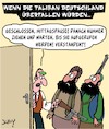 Cartoon: Die Taliban in Deutschland (small) by Karsten Schley tagged taliban,afghanistan,religion,islam,krieg,nato,politik,deutschland,bürokratie,gesellschaft