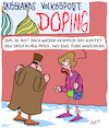 Cartoon: Doping!! (small) by Karsten Schley tagged russland,olympia,doping,kriminalität,fairness,unsportlichkeit,recht,gesetz,drogen,putin