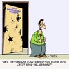Cartoon: Es wirkt!! (small) by Karsten Schley tagged psychologie,gesundheit,therapie,aggression,medizin,patienten,forschung,krankheit,heilung