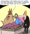 Cartoon: Exorzismus (small) by Karsten Schley tagged exorzismus,religion,katholizismus,dämonen,aberglaube,besessenheit,wirtschaft,pleite,politik,gesellschaft