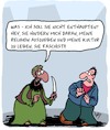 Cartoon: Faschist!! (small) by Karsten Schley tagged soziales,einwanderung,integration,religion,terrorismus,extremismus,islam,islamismus,werte,europa,laizität,kultur,medien,karikaturen,demokratie,politik