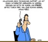 Cartoon: Hotline (small) by Karsten Schley tagged technik,kunden,hotlines,callcenters,wirtschaft,business,mathematik,bildung