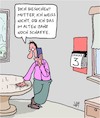Cartoon: Keine Zeit! (small) by Karsten Schley tagged zeit,mütter,söhne,alter,termine,familien,soziales,besuche,gesellschaft