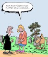 Cartoon: Les Plantes et les Animaux (small) by Karsten Schley tagged famille,relations,mariage,femmes,hommes,veuves,plantes,animaux,cemetieres,mort