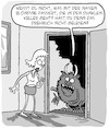 Cartoon: Naive Blondinen (small) by Karsten Schley tagged blondinen,monster,horror,filme,frauen,drehbücher,kino,tv