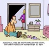 Cartoon: Nicht einfach... (small) by Karsten Schley tagged liebe,ehe,beziehungen,jobs,arbeit,ernährung,männer,frauen,gewohnheiten,karriere,gesellschaft,geschlechter