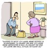 Cartoon: Nicht logisch!! (small) by Karsten Schley tagged männer,frauen,ehe,liebe,familie,familienleben,ordnung,aufräumen