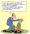 Cartoon: Peres et Fils (small) by Karsten Schley tagged famille,honnetete,decence,patience,peres,fils,avenir,argent,carriere,societe