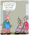 Cartoon: Petit-Fils (small) by Karsten Schley tagged arbres,grands,parents,famille,age,petits,enfants