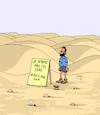 Cartoon: Peur des Gens (small) by Karsten Schley tagged timidite,solitude,desert,psychologie