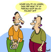 Cartoon: Piercing (small) by Karsten Schley tagged piercings,mode,jugend