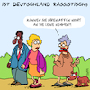 Cartoon: Rassismus (small) by Karsten Schley tagged deutschland,gesellschaft,rassisimus,politik,demokratie,populismus,rechtsextremismus,europa,wahlen