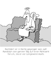 Cartoon: Rentner (small) by Karsten Schley tagged rente,rentner,langeweile,arbeit,motivation,leben,tod,gesellschaft