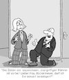 Cartoon: Respekt! (small) by Karsten Schley tagged männer,respekt,frauen,übergriffigkeit,belästigung,benehmen,beziehungen,büro,arbeitsplatz,gesellschaft