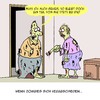 Cartoon: Romantisch (small) by Karsten Schley tagged abschied,liebe,männer,frauen,romantik,beziehungen,zombies