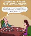 Cartoon: Sauvez la environnement! (small) by Karsten Schley tagged environnement,climat,viande,vegetariens,nutrition,animaux