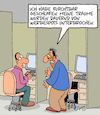 Cartoon: Schlecht geschlafen (small) by Karsten Schley tagged büro,jobs,träume,werbung,werbeunterbrechung,business,wirtschaft,stress,medien,gesellschaft