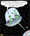 Cartoon: Sexy (small) by Karsten Schley tagged virus,corona,sante,extraterrestres,espace,sex