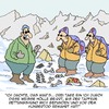 Cartoon: So ein guter Hund!! (small) by Karsten Schley tagged urlaub,wandern,wintersport,berge,schnee,risikosport,rettung,bergwacht,rettungshunde,tourismus