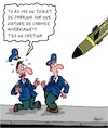Cartoon: Ticket (small) by Karsten Schley tagged trump,iran,soleimani,drones,politique,missiles,guerre