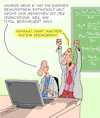 Cartoon: Total bescheuert (small) by Karsten Schley tagged ki,technik,forschung,wirtschaft,menschheit,bewusstsein,vernichtung,profite,kapitalismus,gier,gesellschaft