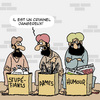 Cartoon: Tres Dangereux! (small) by Karsten Schley tagged economie,commerce,religion,armes,drogues,jihad,humour,liberte,de,la,presse