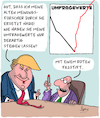 Cartoon: Trumps Meinungsforscher (small) by Karsten Schley tagged trump,meinungsforscher,umfragewerte,fake,news,jobs,politik,usa,wahlen,wähler