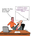 Cartoon: Ventriloques (small) by Karsten Schley tagged economie,carriere,ventes,ventriloques,employeurs,employes,travail,linciements