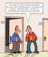 Cartoon: Vertrauen (small) by Karsten Schley tagged wirtschaft,büro,arbeit,arbeitgeber,arbeitnehmer,kollegen,management,vertrauen,beziehungen,gesellschaft