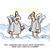 Cartoon: Voll die Karriere (small) by Karsten Schley tagged himmel,religion,karriere,aufstieg,gesellschaft,christentum,leben,tod