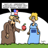 Cartoon: Voll gesund!! (small) by Karsten Schley tagged ttip,usa,europa,handel,handelsabkommen,politik,wirtschaft,business,kapitalismus,gesundheit,lebensmittelstandards,sozialstandards
