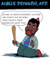 Cartoon: Voll integriert (small) by Karsten Schley tagged afd,politik,rechtsextremismus,gesellschaft,faschismus,deutschland,afrika,rassismus,wahlen