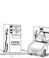 Cartoon: WARNHINWEIS!! (small) by Karsten Schley tagged warnhinweise,treibstoff,energie,preise,verbraucher,steuern,geld,einkommen,inflation,mobilität,armut,lieferketten,jobs,politik,gesellschaft