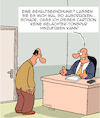 Cartoon: Wirklich schade (small) by Karsten Schley tagged arbeitnehmer,arbeitgeber,wirtschaft,manager,gehälter,gehaltserhöhungen,inflation,preise,personalkosten,budget,wirtschaftsflaute,medien,gesellschaft