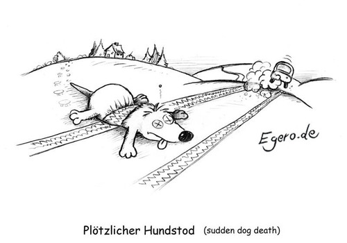 Cartoon: plötzlicher Hundstod (medium) by Egero tagged egero,oliver,eger