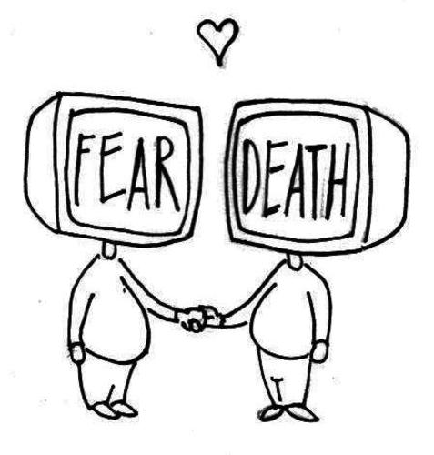 Cartoon: Fear loves Death (medium) by urbanmonk tagged philosophy