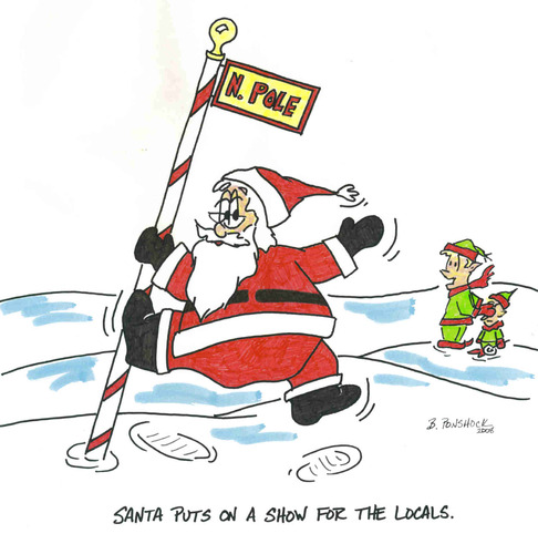 Cartoon: Naughty Santa (medium) by Brian Ponshock tagged santa,claus