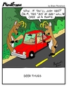 Cartoon: MINDFRAME (small) by Brian Ponshock tagged deer,collision