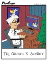 Cartoon: MINDFRAME (small) by Brian Ponshock tagged colonel,sanders,kfc,chicken
