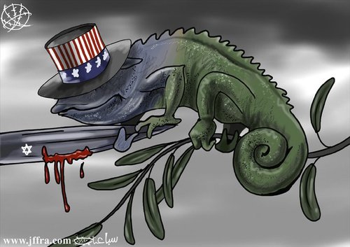 Cartoon: U.S. position (medium) by sabaaneh tagged usa