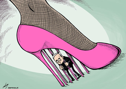 Cartoon: DSK trapped (medium) by rodrigo tagged dominique,strauss,kahn,dsk,crime,sexual,attack,rape,usa,new,york