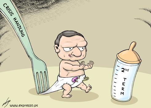 Cartoon: More Barroso at the EC (medium) by rodrigo tagged barroso,european,comission,ec,union,treaty,lisbon,crisis