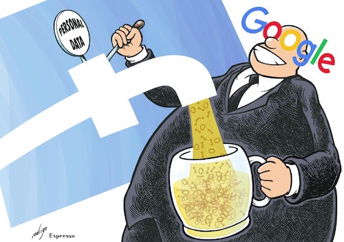 Cartoon: Public privacy (medium) by rodrigo tagged personal,data,internet,users,google,facebook,social,networks,privacy