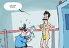 Cartoon: Airport security terror (small) by rodrigo tagged airport,security,body,scan,touch,junk,borat,privacy,terror