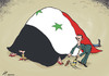 Cartoon: Bashar cleans Syria (small) by rodrigo tagged bashar,al,assad,syria,president,crackdown,political,dissent,democracy,human,rights,arab,spring