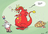 Cartoon: Chinese economic dragon (small) by rodrigo tagged china,japan,usa,united,states,uncle,sam,us,economy,market,ranking