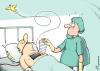 Cartoon: Euthanasia (small) by rodrigo tagged euthanasia,life,cancer,coma,health,society,hospital,doctor,religion,church,medicine