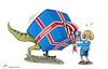 Cartoon: Liztrussic Park (small) by rodrigo tagged uk,britain,economy,challenges,liz,truss,british,pm,energy,gas,prices,inflation,poverty,fuel,elections,politics