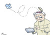Cartoon: Netican (small) by rodrigo tagged vatican,pope,benedict,xvi,twitter,ipad,catholic,church